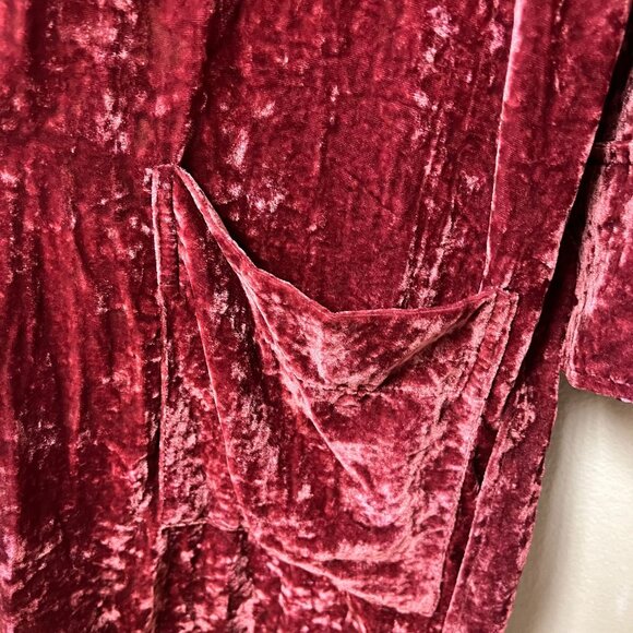 Pottery Barn Harry Potter Velvet Robe Gryffindor Embroidery Logo Cozy Loungewear - Picture 8 of 11